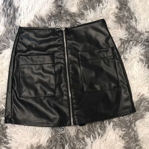 Fashion nova leather skort
